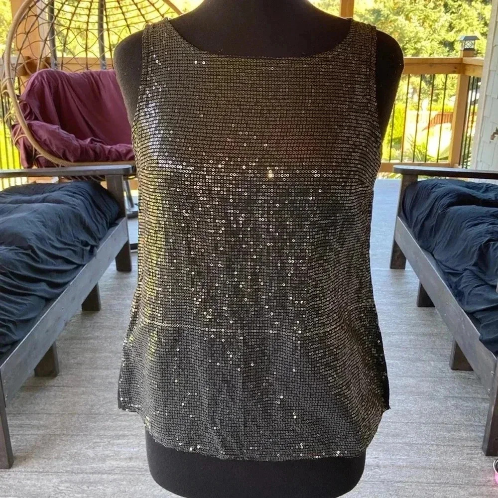 Valentina Naldi | Sequin / Linen  Top